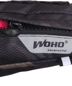 Coupon 👏 WOHO X-Touring Sacoche De Cadre S, noir 🎉 -Accessoires Vélo Soldes woho x touring frame bag s diamond cybercam black 3