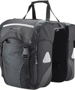 Acheter 🔥 XLC Carry More Sacoche vélo double 30l avec Adaptateur, noir ⌛