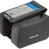 Grosses soldes 🛒 XLC Sacoche pour cadre de vélo avec housse pour téléphone, noir ✨