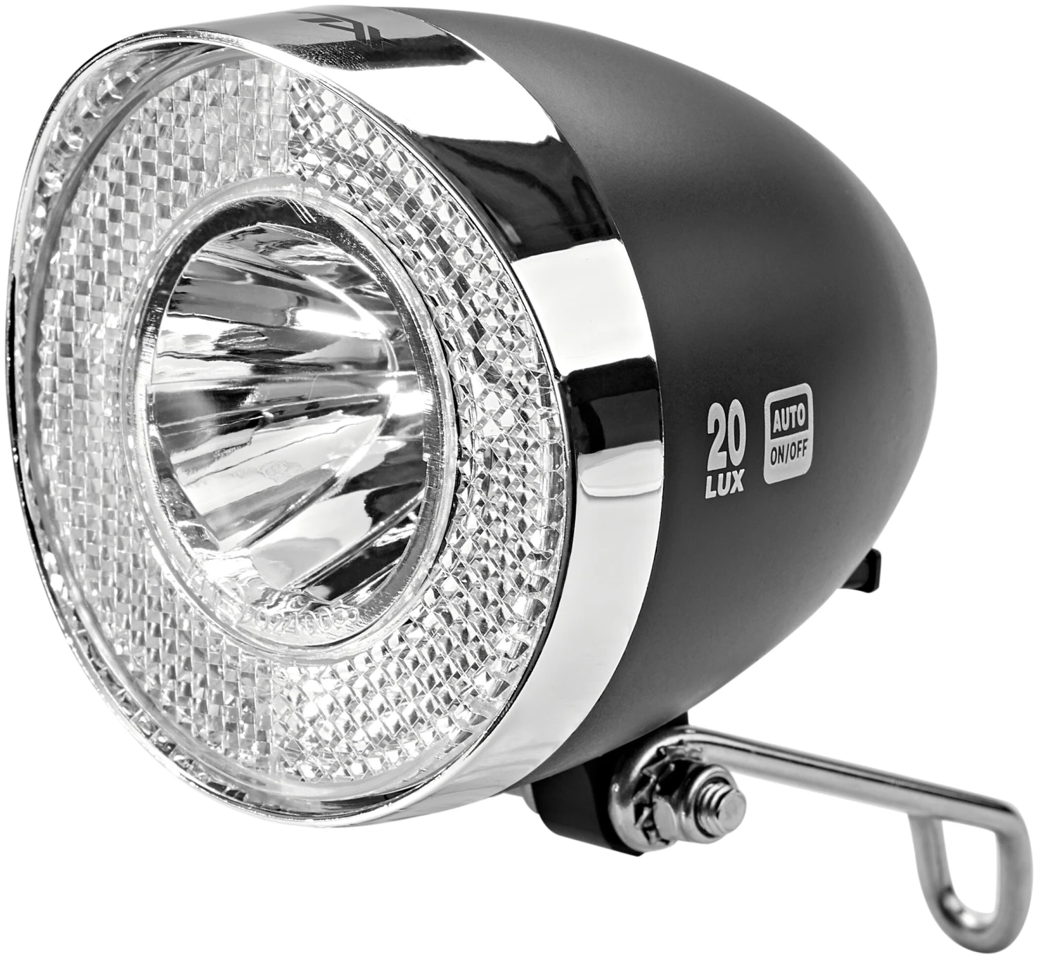 Remise ✔️ XLC LED Retro Éclairage avant réflecteur inclus, noir/argent ⌛ 1 Remise ✔️ XLC LED Retro Éclairage avant réflecteur inclus, noir/argent ⌛