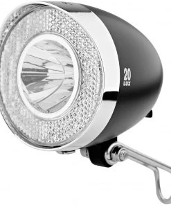 Remise 💯 XLC LED Retro Lampe frontale, noir ✔️