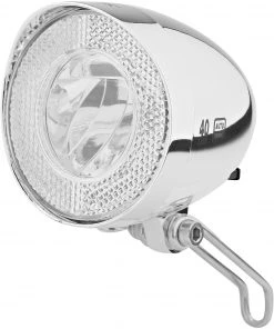 Le moins cher 🧨 XLC Retro CL-D04 Lumière avant LED, noir/argent 💯