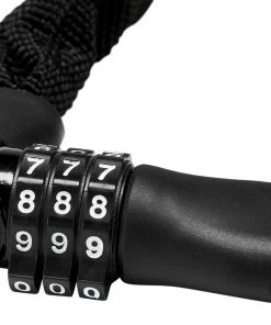 Nouveau ✨ XLC Yakuza Antivol avec code chiffré Ø4mm/600mm 🎁 -Accessoires Vélo Soldes xlc yakuza kettenzahlenschloss o4mm 600mm 3