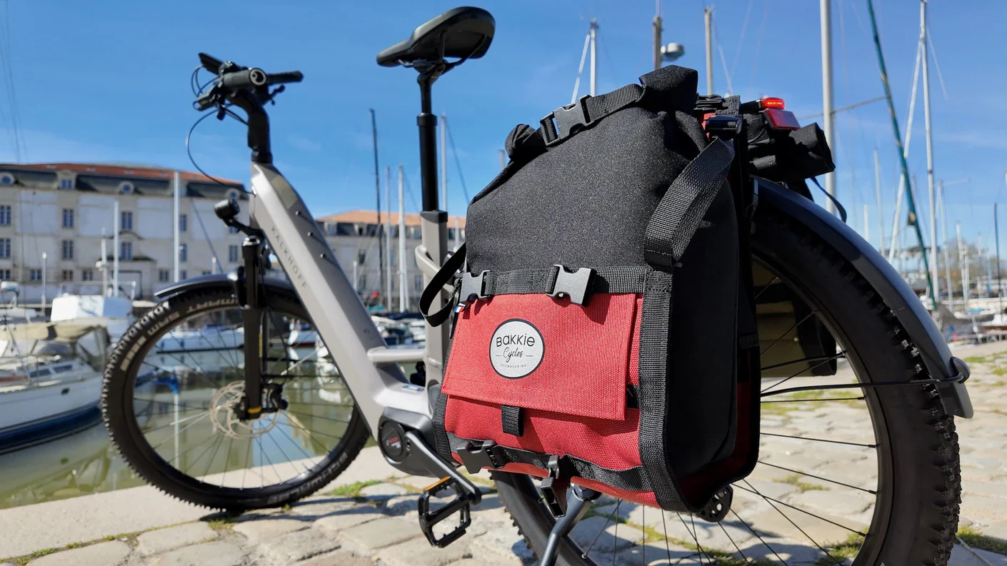 Accessoires vélo Sales Store -Accessoires Vélo Soldes paire sacoches velo multifonctions bakkie noir